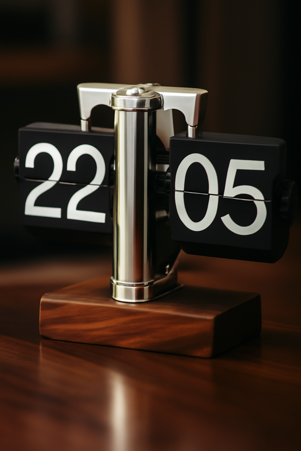 Mechanical Retro Flip Clock | Perfect for office use & Corporate gifting . LUSTEM.COM