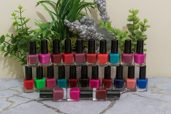 SET OF 24 CHINA IMPORTED NAIL-PAINTS | LONG LASTING QUALITY