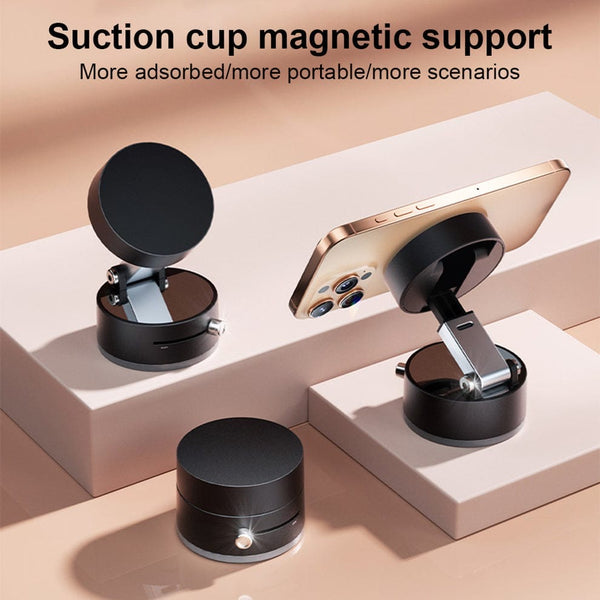 VACUUM MAGNETIC VLOGING MOBILE HOLDER (Imported)